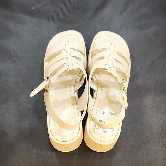 BRAND NEW SODA KARBIE-S WEDGE OPEN TOE MULTI-STRAP PLATFORM SANDALS G1 - Picture 5 of 16